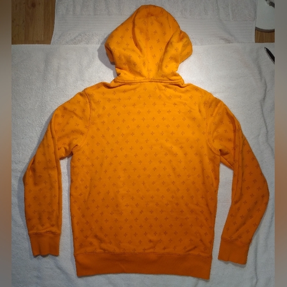 OVO MONOGRAM October's Very Own Drake Logo Terry Cloth Orange Hoodie mens Small - Picture 13 of 14